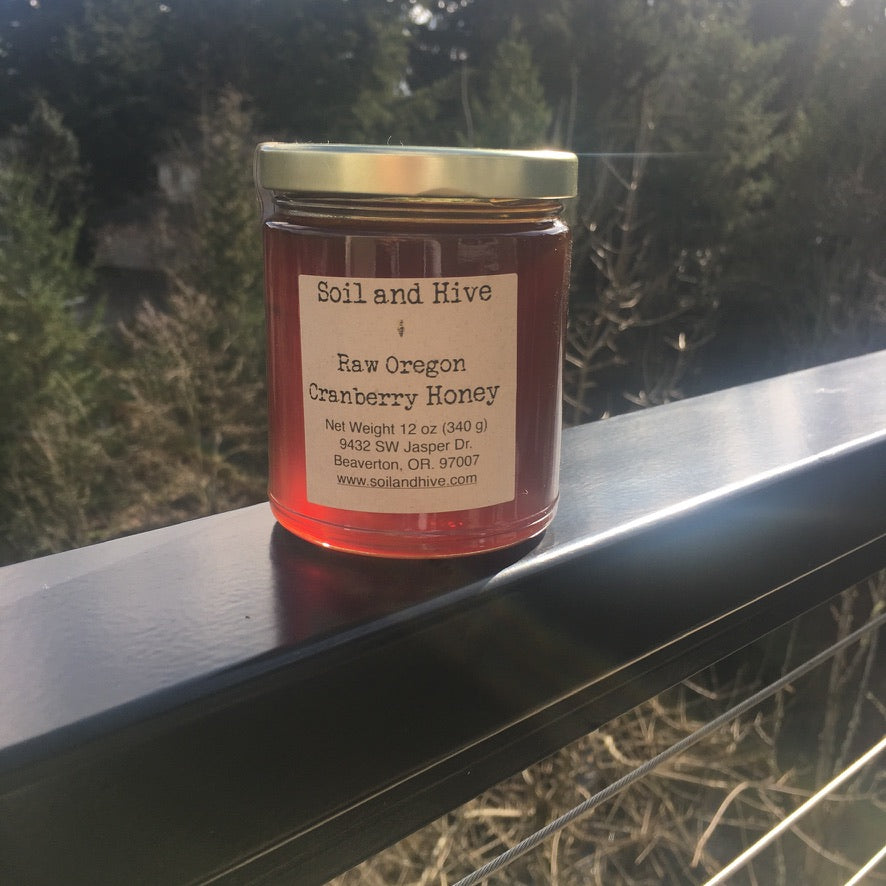 Raw Cranberry Honey 13oz